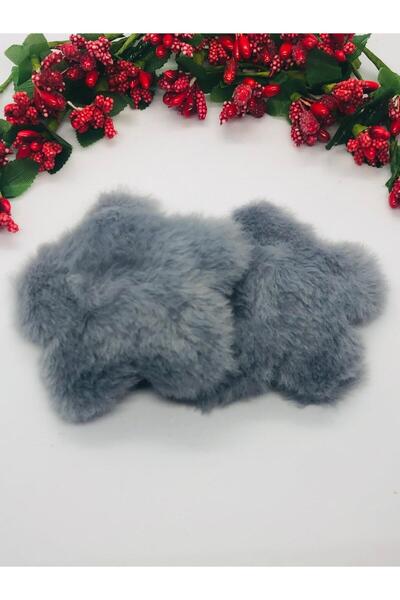 İnDerin SET DE 2 ACESE DE PAR CU STELE DE PLUȘ GRIGI