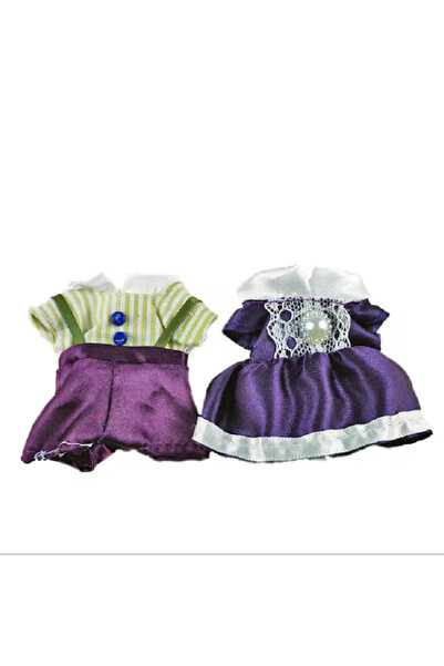 Choice10 YF--06 فستان وإكسسوارات بيت الدمى بمقياس 1:12، ملابس عائلة حيوانات ا...