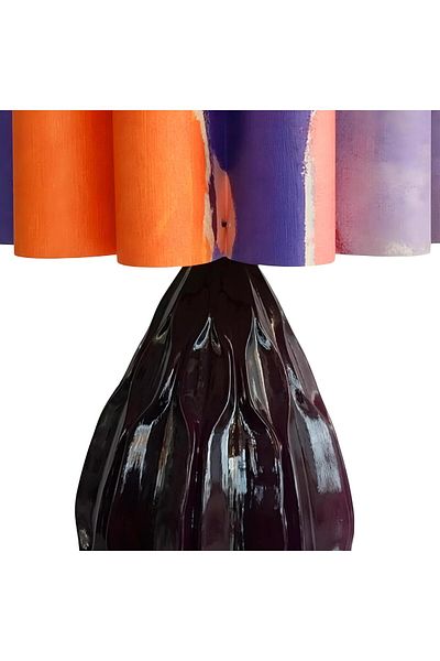 Bahar Aydınlatma Claret Red Polyester Luke Lampshade