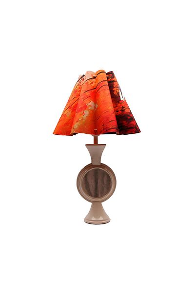 Bahar Aydınlatma White Polyester Nomi Antique Lampshade