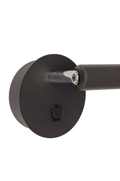 Bahar Aydınlatma Silver Black Metal Reading Lamp Sconce