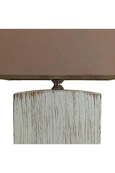 Bahar Aydınlatma White Wood - Keny Dirty Lampshade