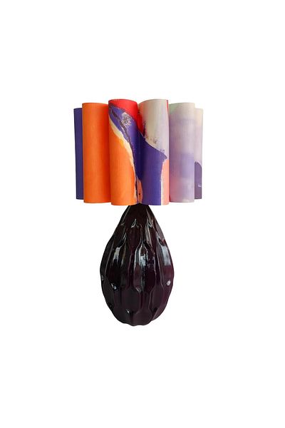 Bahar Aydınlatma Claret Red Polyester Luke Lampshade