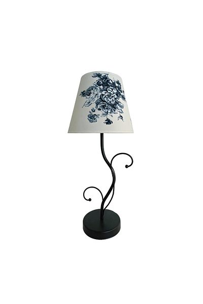 Bahar Aydınlatma Dark Brown Silver Metal Lampshade - With Double Pattern and Hat