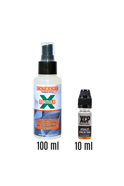 XCP Bisiklet Zincir Yağı (Kararmaz & Yapış Yapış Olmaz) 10ml Yağ + 100ml Extr...