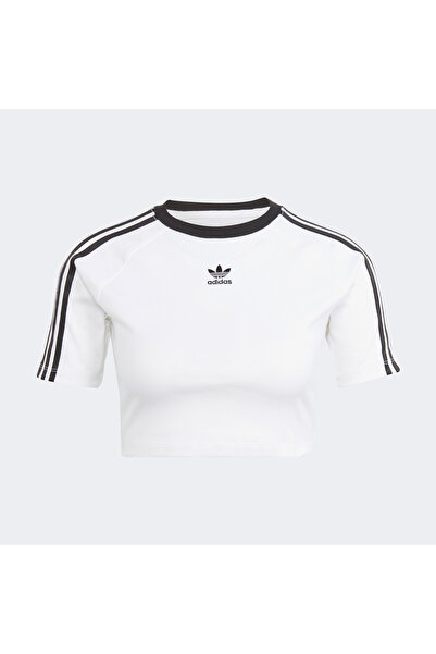 adidas Γυναικείο λευκό μπλουζάκι 3-Stripes Baby