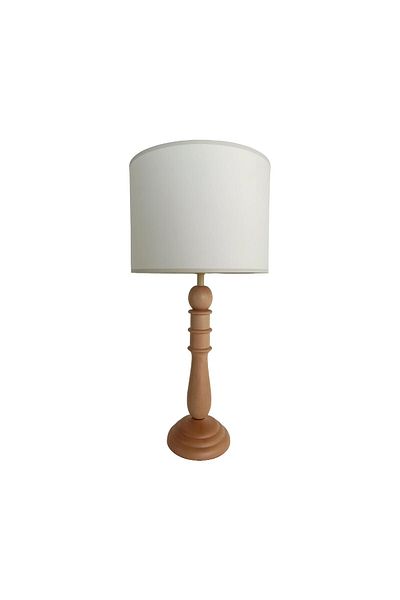 Bahar Aydınlatma Kyle Light Blue - Brown Wooden Lampshade