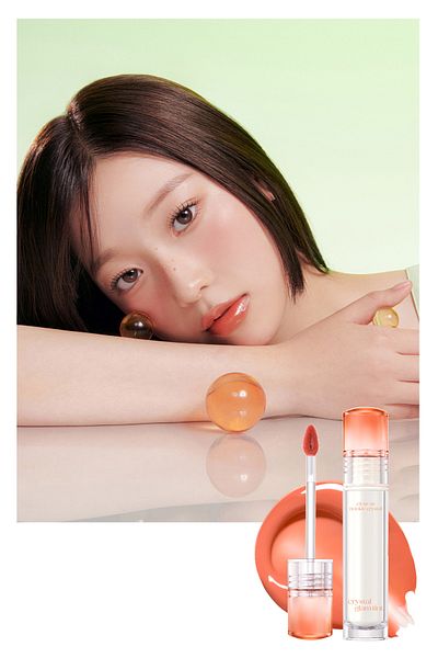 CLIO Clio Crystal Glam Tint - Adhesiveness, Non-Giving, Intense Shining (02 Summer Apricot)