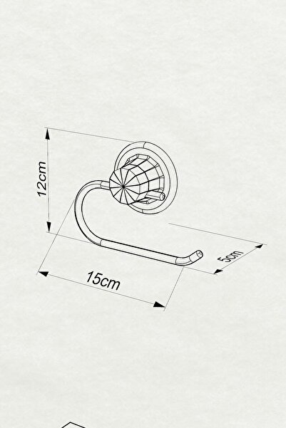 Teknotel Delme Vida Matkap Yok! Vakumlu Tuvalet Kağıtlık, Tuvalet Kağıdı Askısı Mat Siyah Dm239