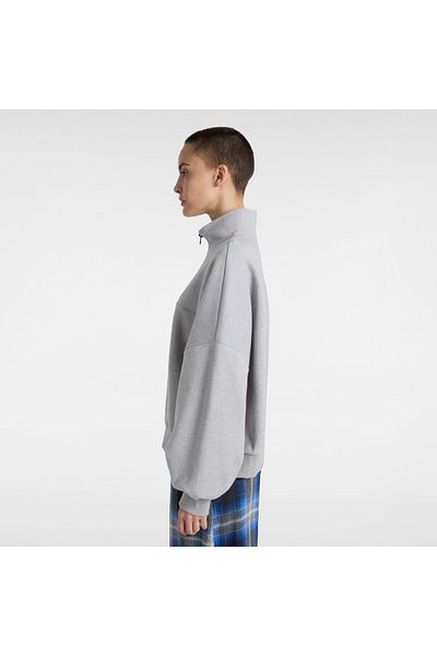 Vans Loose Mock Neck Women's Gray Sweatshirt