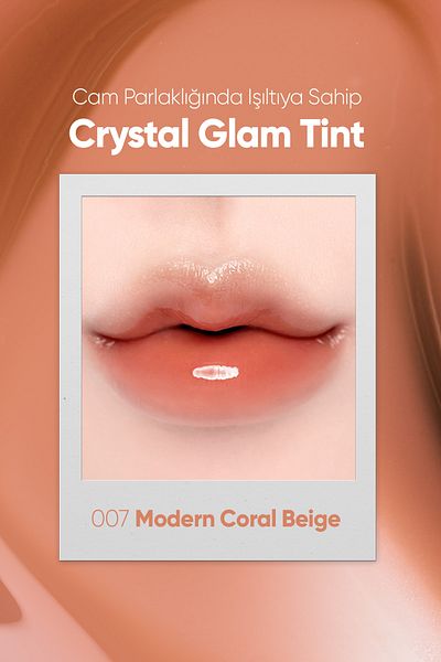 CLIO Clio Crystal Glam Tint - Adhesiveness, Non-Giving, Intense Shining (07 Modern Coral Beige)