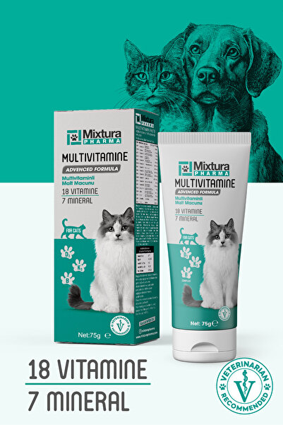 Mixtura Pharma Multivitamine Multivitaminli Malt Macunu - Kedi Vitamini - Köp...