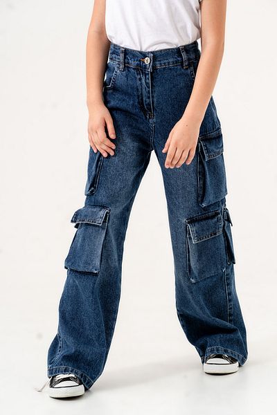 Cemix Girl's Multi-Pocket Jeans