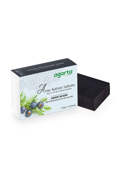 Agarta Natural Handmade Juniper Tar Soap 150 Gr.