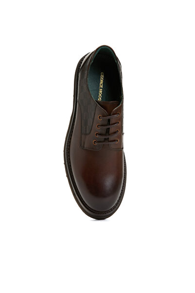 George Hogg Kahverengi Baskılı Erkek Deri Ayakkabı