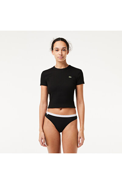 Lacoste Kadın Regular Fit 3'lü Siyah Külot