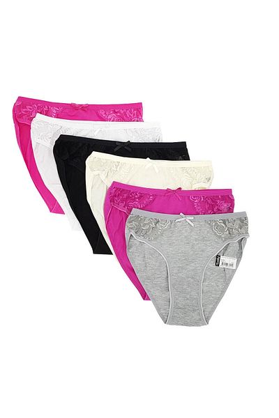 ENTAHA Tutku Women's Bikini Panties 6 Pieces.