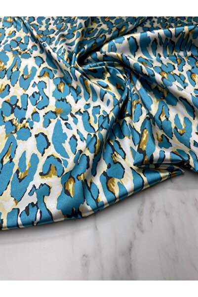 ipekkumaş قميص من الساتان بنقشة الفهد - أزرق