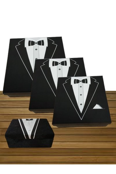 Sonem Çeyiz Wedding chest groom bride bundle box package 3-piece 0151