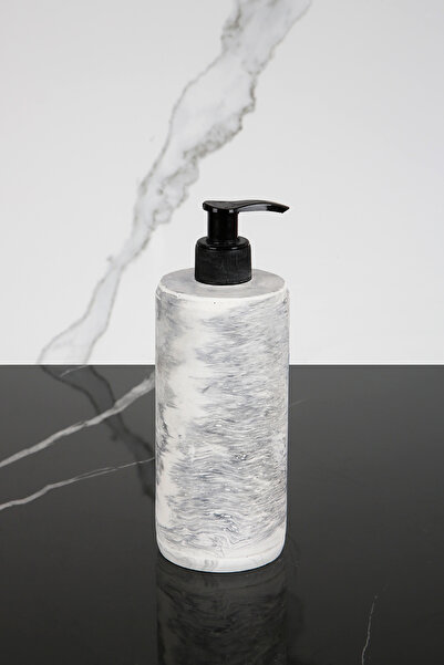 betonmall Mermer Desenli Beton Sıvı Sabunluk Banyo Wc Mutfak Sabunluğu