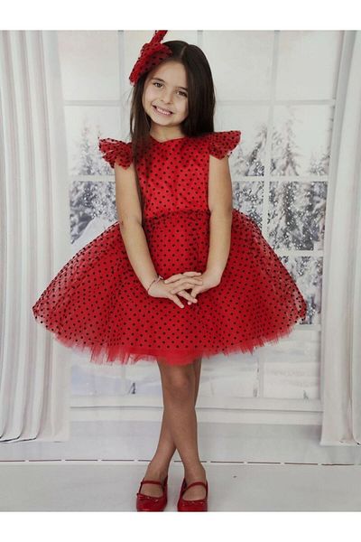 muzur kids Rochie de seară pentru fetiță din tul și căptușită / cataramă (se poate alege o mărime mai mare)