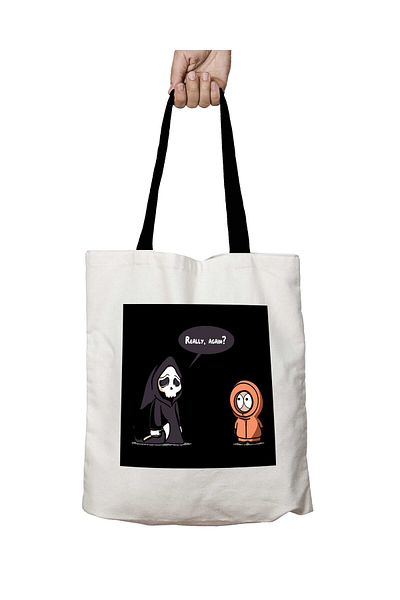 ART HEDİYE Black Handle Friends Forever Kenny South Park Washable School Shoulder Bag