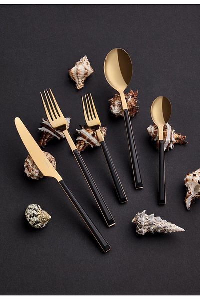 Neva Bitter Gold 30 Piece SpooN kNife Set - N3267