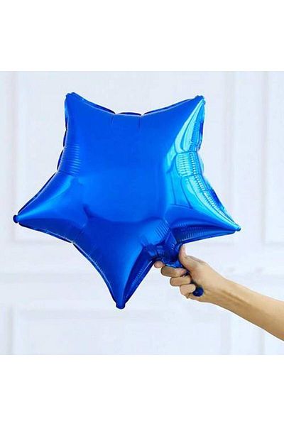 Parti Dükkanım Star Foil Balloon Blue (45 cm)