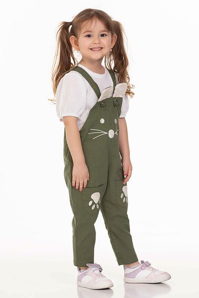 zepkids Hanging Ten Cıft Pocketed Kitten White Khaki Color Boy's Tulle