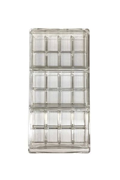Showparty Dubai Chocolate Mold Polycarbonate 3 Compartments 27X13 cm