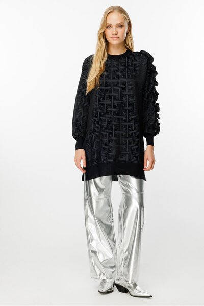 Ghisa Tunik Gri Siyah