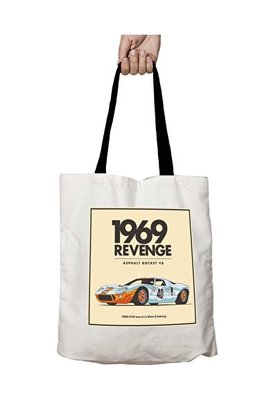 ART HEDİYE Чорна сумка з ручками 1969 Revenge gt40 Classic, що можна прати, ш...