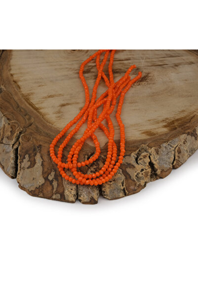 Prestij Boncuk Narandžaste kristalne perle - 2 mm A117