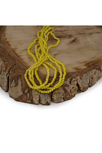 Kanguroom خرز كريستالي أصفر مقاس 2 مم - A141