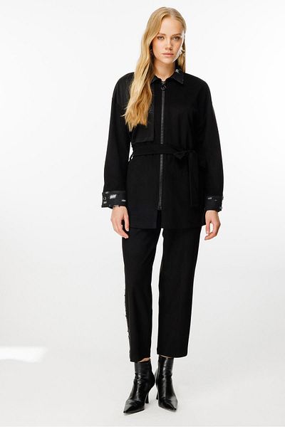 Ghisa Black Suit - Belted Waist