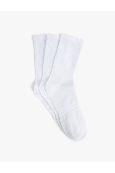Koton Set de 3 șosete de tenis din bumbac