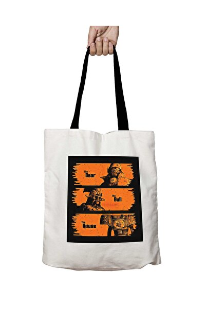 ART HEDİYE Washable School Shoulder Bag with Black Handles