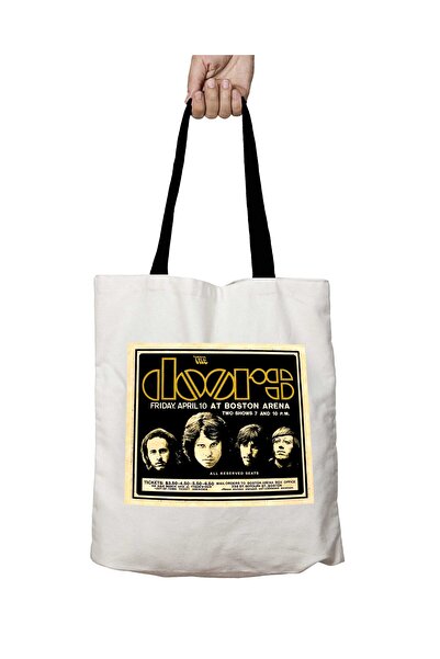 ART HEDİYE حقيبة كتف مدرسية قابلة للغسل من The Doors Boston Arena بمقبض أسود