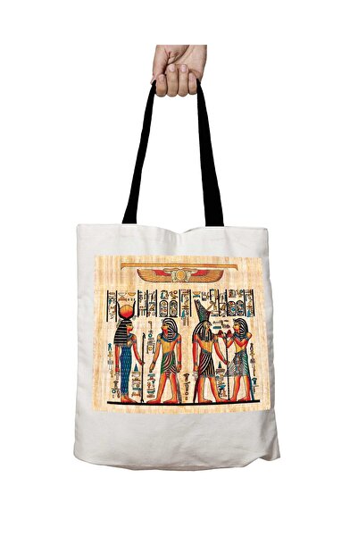 ART HEDİYE حقيبة كتف مدرسية أفريقية قابلة للغسل بمقبض أسود