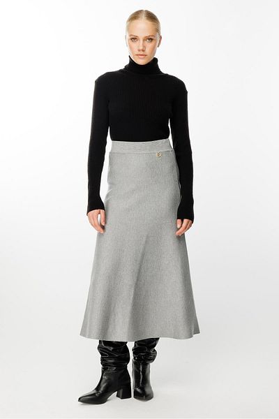 Ghisa Gray Knitwear Skirt
