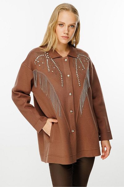 Ghisa Brown Knitwear Cardigan