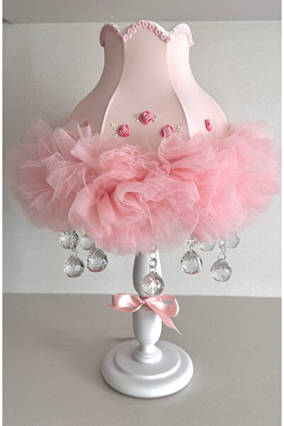 LULUAVİZEM Patentli Tütülü Abajur Gece Lambası, Çocuk Odası, Yatak Odası, Gen...