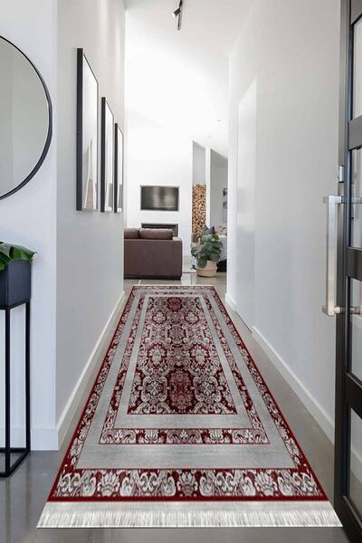 MOTTO HALI Otantik Eko Punto Yolluk Kaymaz Tabanlı Yıkanabilir Antibakteriyel...