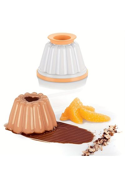 Choice Light Yellow 4pcs Pudding Cups, Yogurt Cups With Lids, Mousse Jelly Molds
