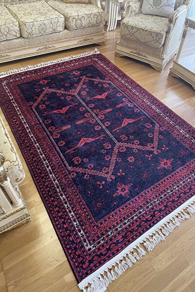 MOTTO HALI Dokuma Taban Yıkanabilir Kaymaz Taban Kilim Salon Halısı Mutfak Ha...