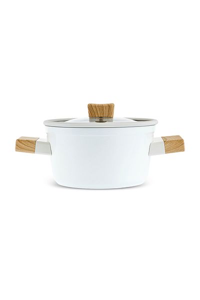 Karaca Swiss Crystal Creamy Wood Pot 20 cm