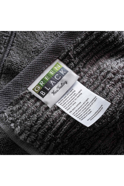 Green Black Антрацитовий банний рушник