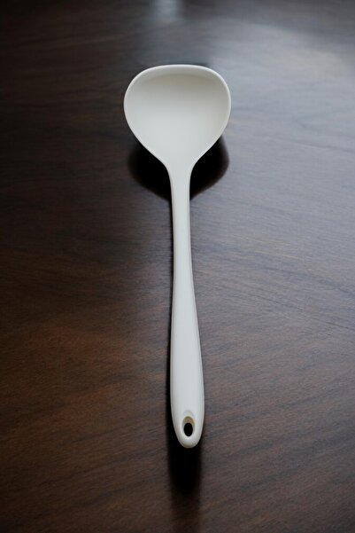Dore Voir Cream Colored Silicone Soup Ladle - 29.5 CM Special Series