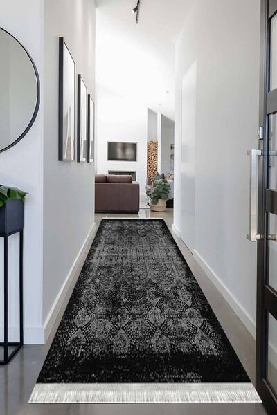 MOTTO HALI Otantik Eko Punto Yolluk Kaymaz Tabanlı Yıkanabilir Antibakteriyel...