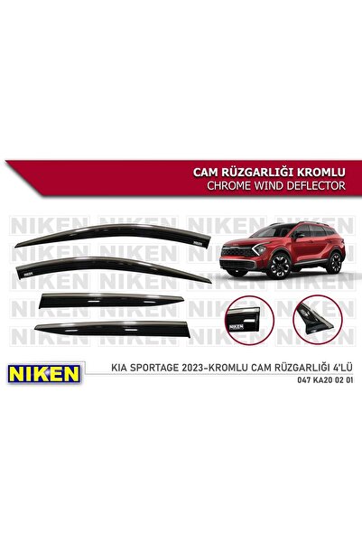 Niken Kia Sportage 2022-2023 Kromlu Cam Rüzgarlığı